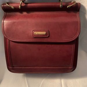 Red leather bag